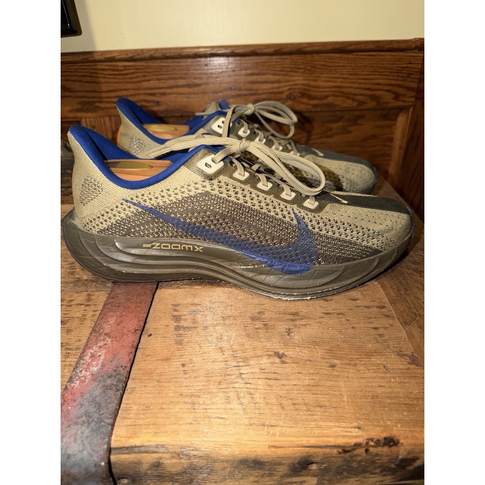 Nike Pegasus Plus Cargo Khaki Deep Royal Blue Size 11 Men Running Shoes